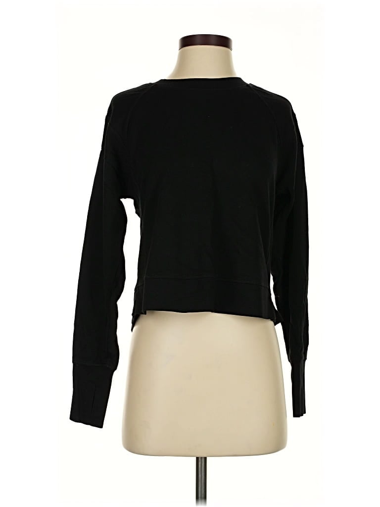 Pre-owned Sweaty Betty Pullover Sweater In Black