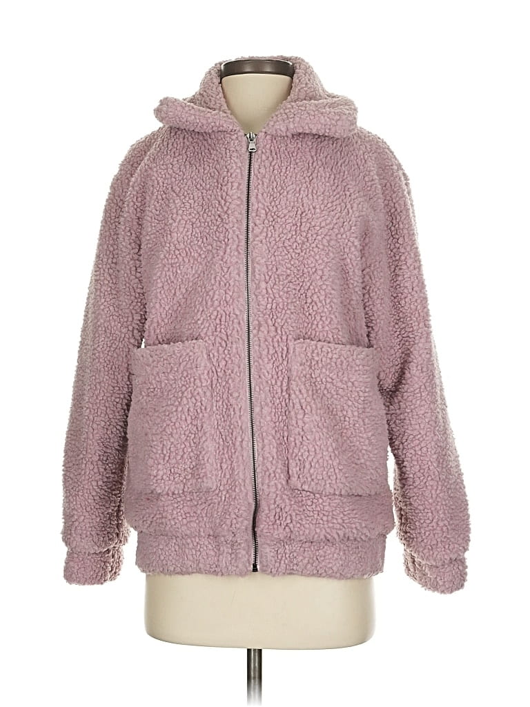 Pre-owned Elodie Fleece Jacket In Pink