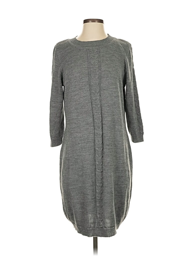 Pre-owned Assorted Brands Casual Dress In Gray