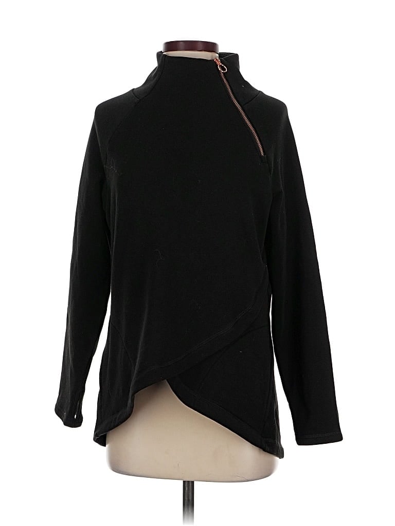 Pre-owned Earth Yoga Pullover Sweater In Black