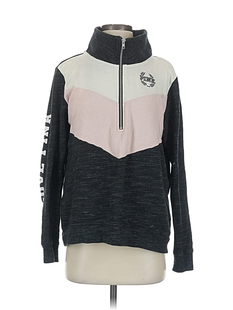 Pre-owned Victoria's Secret Pink Pullover Sweater In Gray