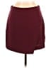 Banana Republic 100% Polyester Solid Burgundy Casual Skirt Size 6 - photo 1