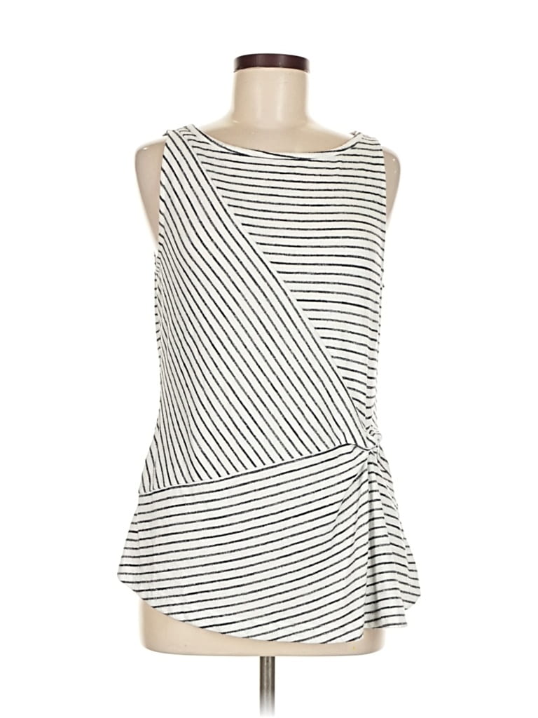 Pre-owned Banana Republic Sleeveless Blouse In White