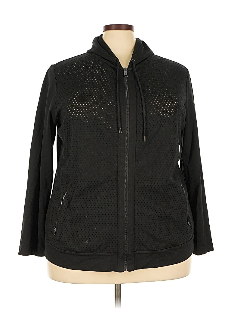 Pre-owned Polo Ralph Lauren Zip Up Hoodie In Black