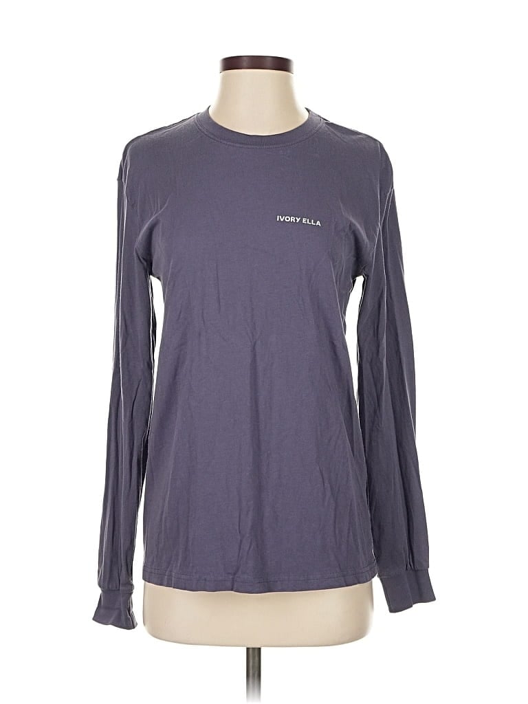 Pre-owned Ivory Ella Long Sleeve T-shirt In Gray