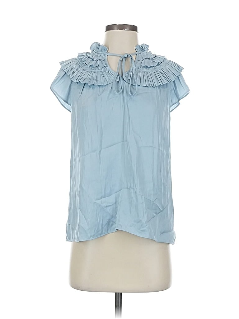 Pre-owned Rachel Zoe Tjx Sleeveless Blouse In Blue
