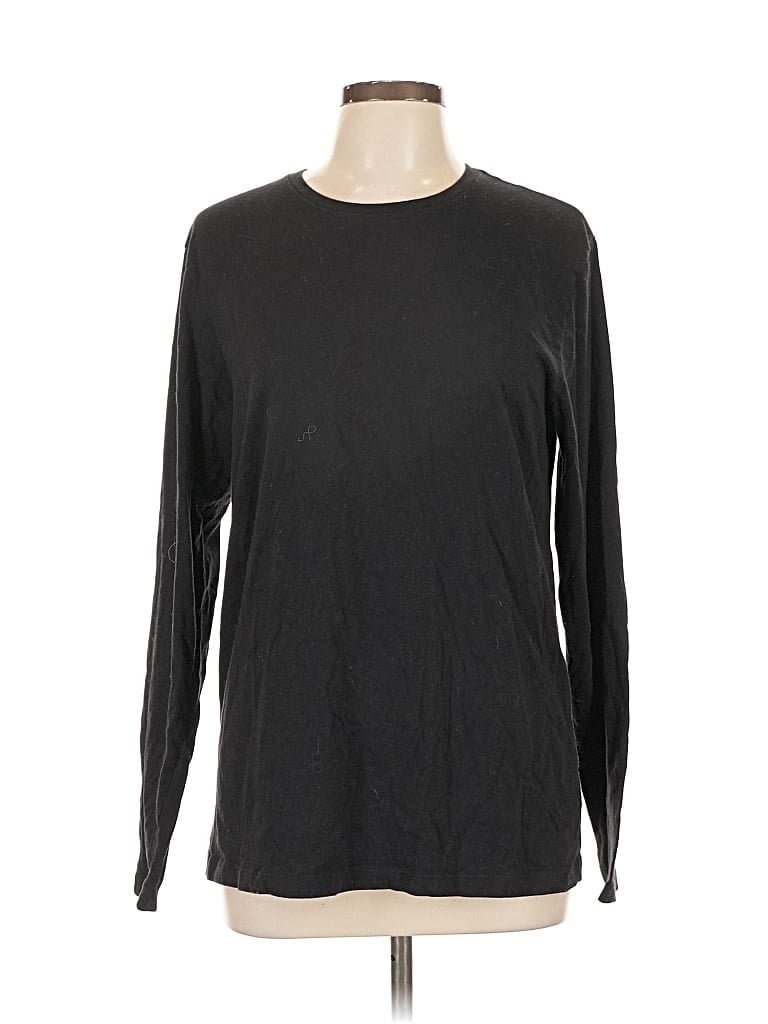 Pre-owned Old Navy Long Sleeve T-shirt In Black
