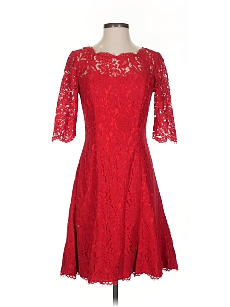 Pre-owned Eliza J Cocktail Dress In Red