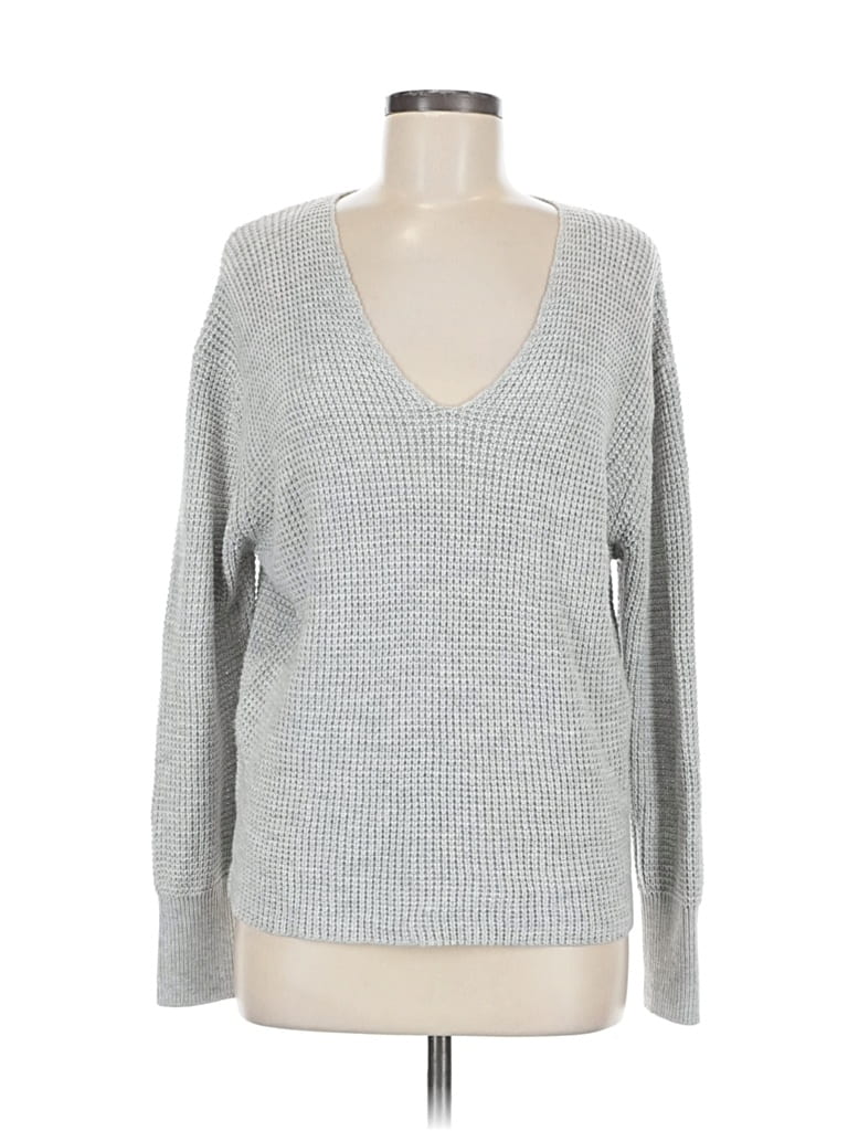 Pre-owned Express Pullover Sweater In Gray