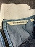 Won Hundred 100% Cotton Color Block Blue Short Sleeve Blouse Size 2 - photo 7