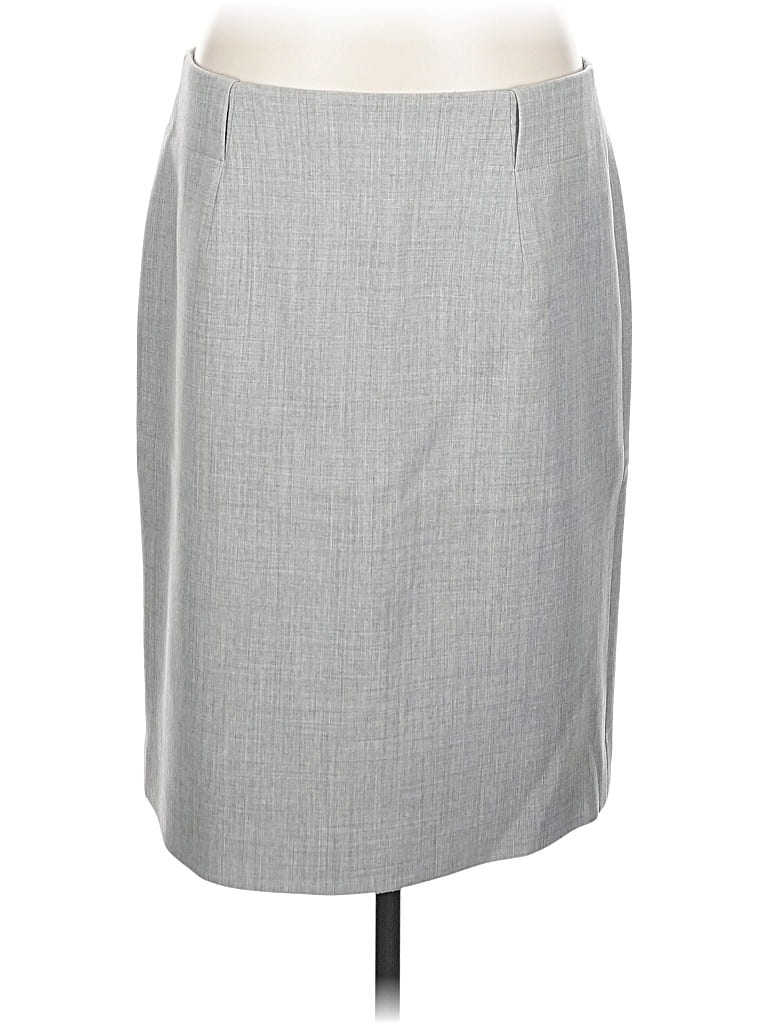 Pre-owned Worth New York Wool Skirt In Gray