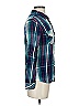 Rails 100% Rayon Plaid Teal Long Sleeve Button-Down Shirt Size XS - photo 4