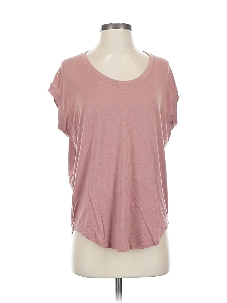 Pre-owned Athleta Short Sleeve T-shirt In Pink