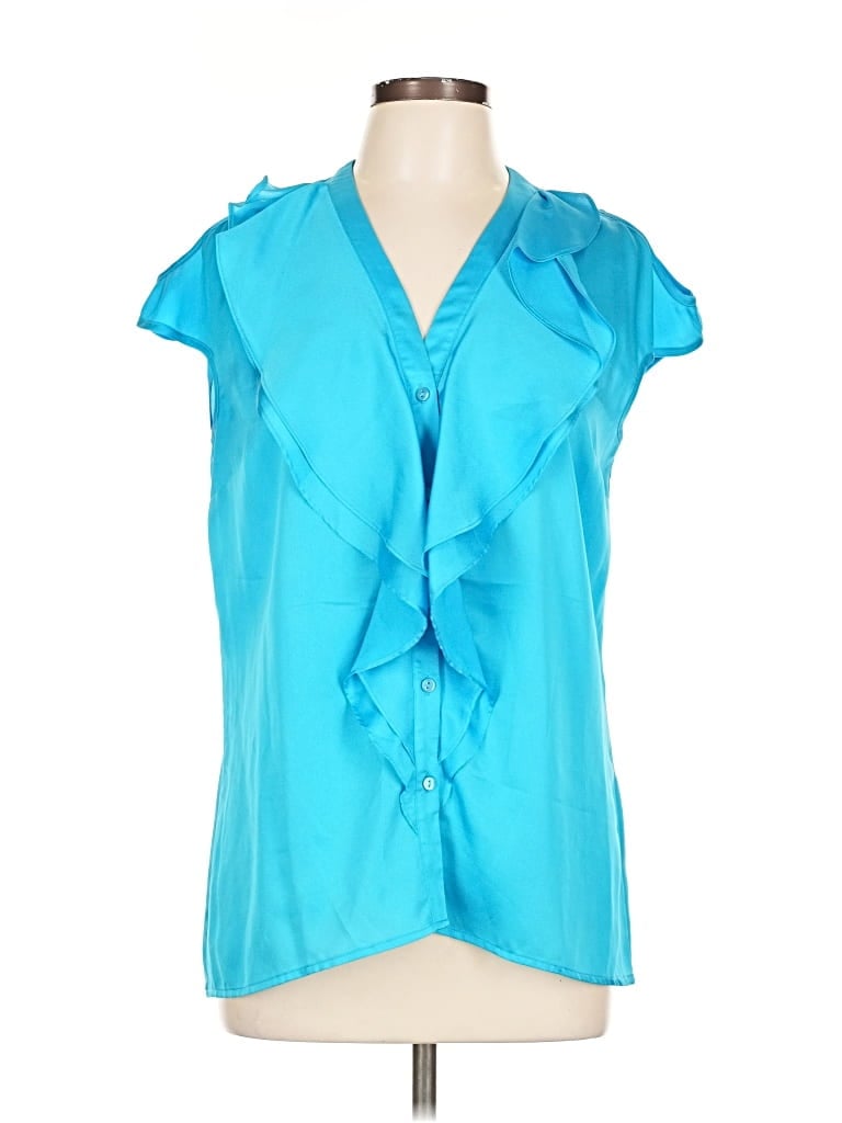 Click to view more detailed imagery on our partner's website Pre-owned Rafaella Sleeveless Blouse In Blue