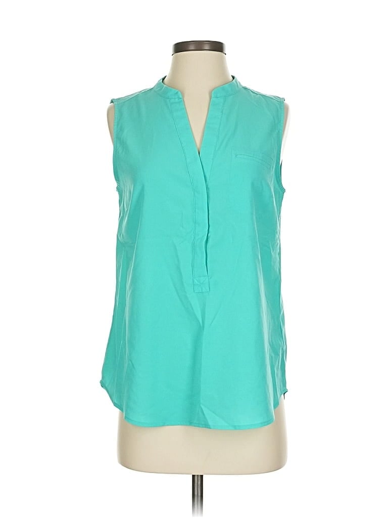 Pre-owned Dalia Collection Sleeveless Blouse In Blue