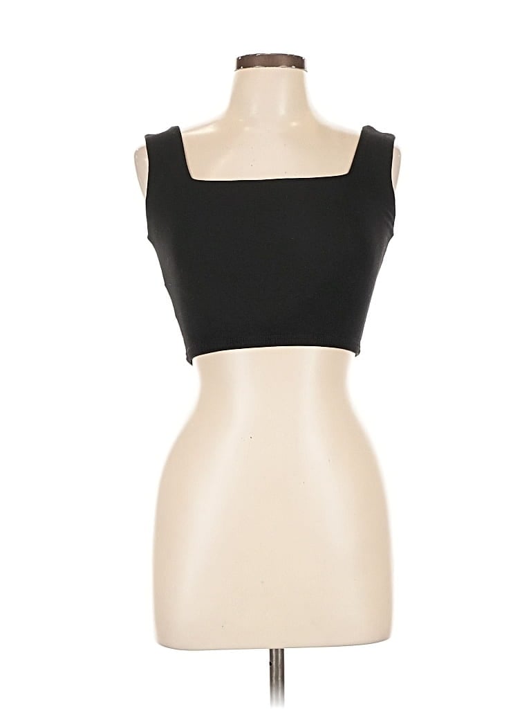 J.ING Pre-owned Tank Top Black Strapless Neckline Tops