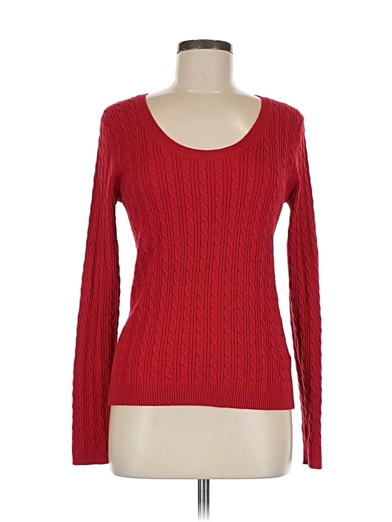 Pre-owned Uniqlo Long Sleeve T-shirt In Red