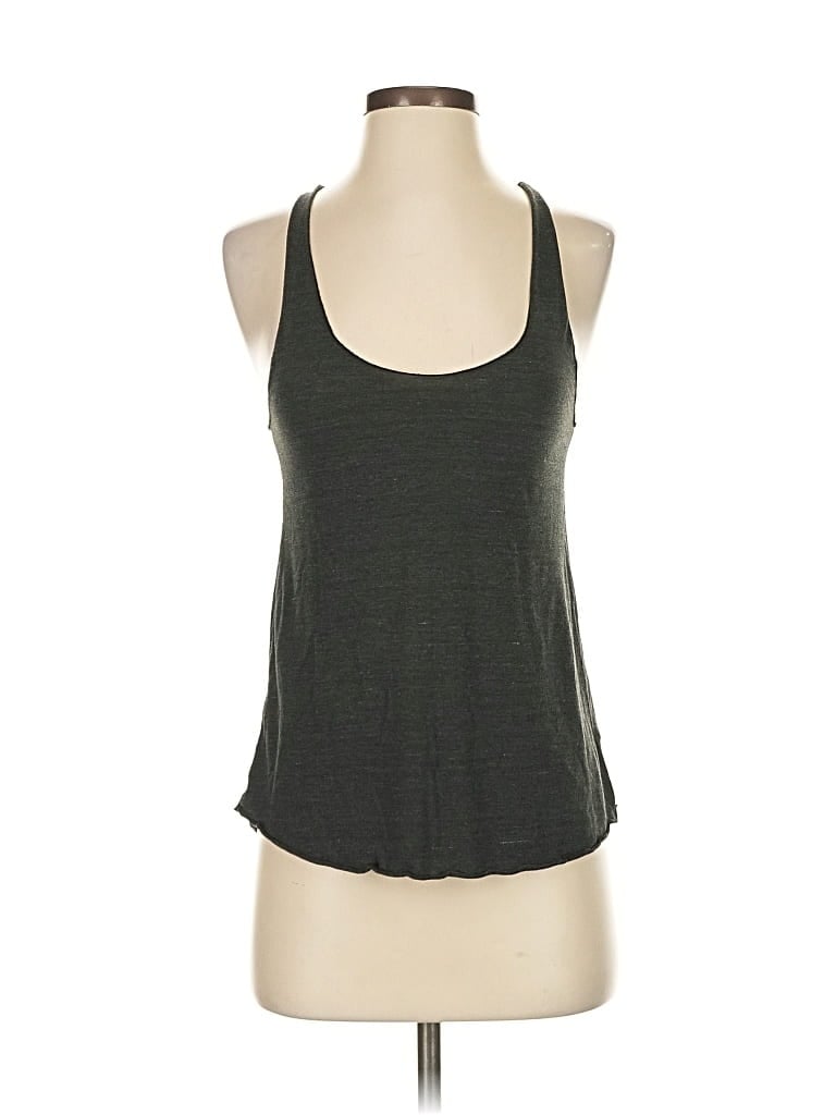 AMERICAN APPAREL Pre-owned Tank Top Gray Halter Neckline Tops