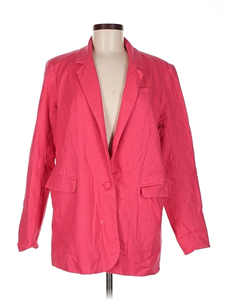 Pre-owned Abercrombie & Fitch Blazer Jacket In Red
