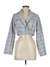Hyfve 100% Polyester Checkered-gingham Blue Jacket Size M - photo 1