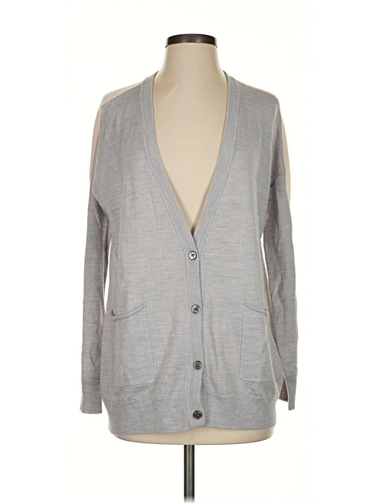 Pre-owned Atm Anthony Thomas Melillo Wool Cardigan Sweater In Gray