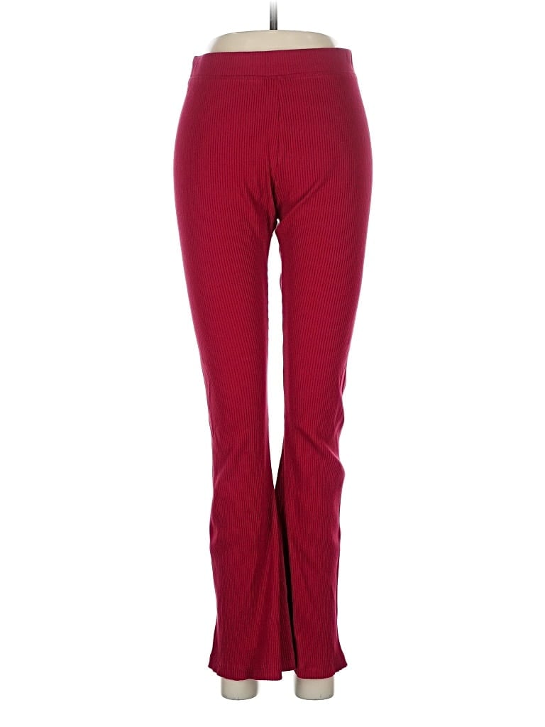 Pre-owned Victoria's Secret Pink Active Pants In Burgundy