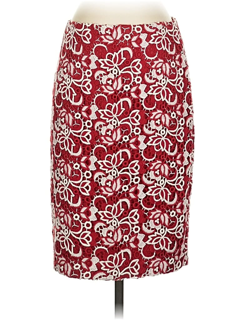 Pre-owned Talbots Formal Skirt In Burgundy