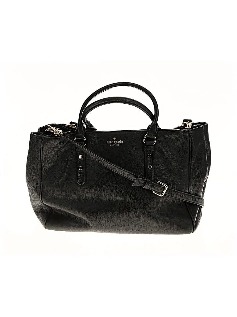 Pre-owned Kate Spade New York Leather Satchel In Black
