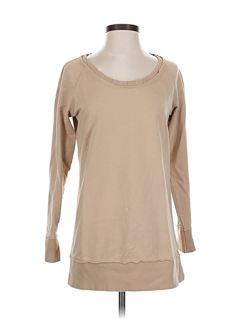 Pre-owned Boston Proper Long Sleeve T-shirt In Brown