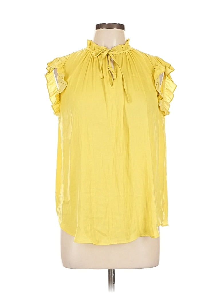 Pre-owned Rachel Rachel Roy Sleeveless Blouse In Yellow