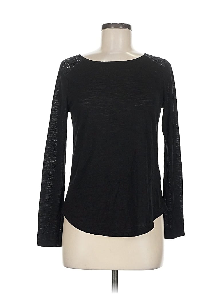 Click to view more detailed imagery on our partner's website Pre-owned Banana Republic Long Sleeve T-shirt In Black