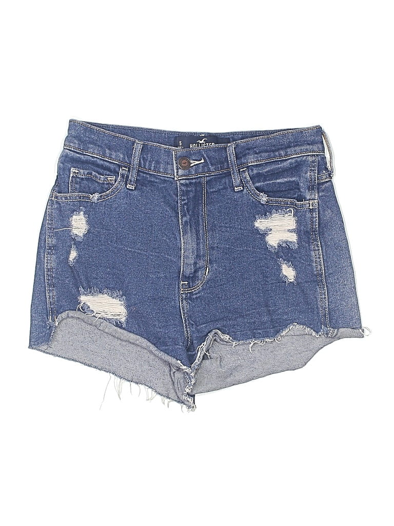 Pre-owned Hollister Denim Shorts In Blue