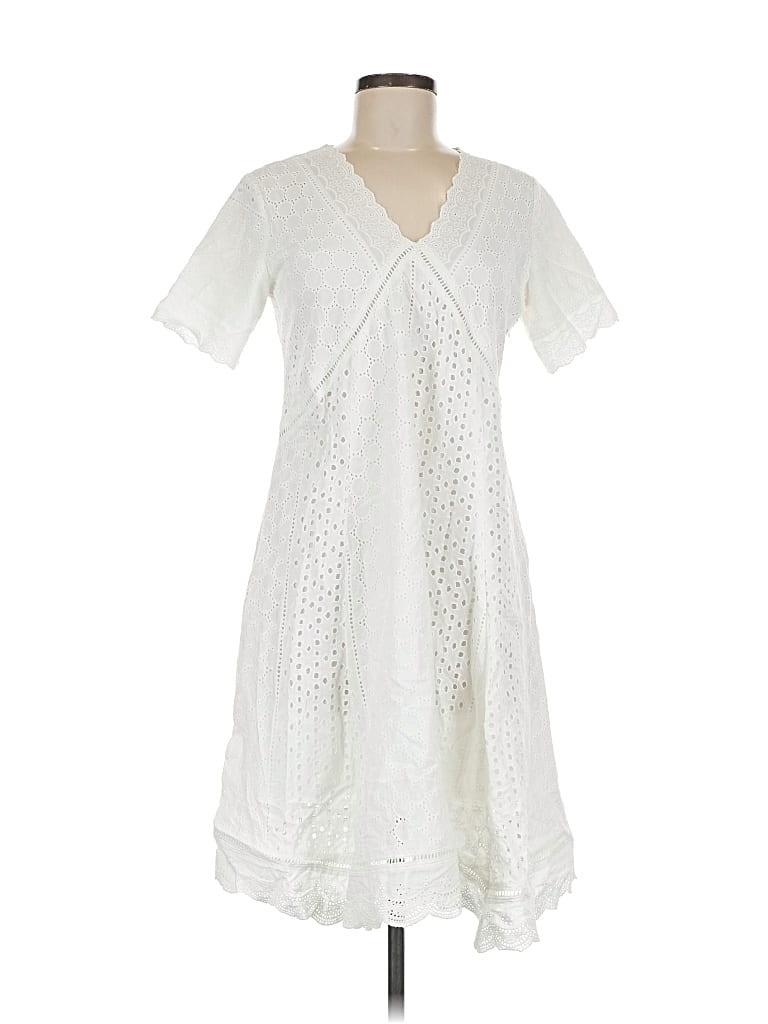 Pre-owned Roolee Casual Dress In White