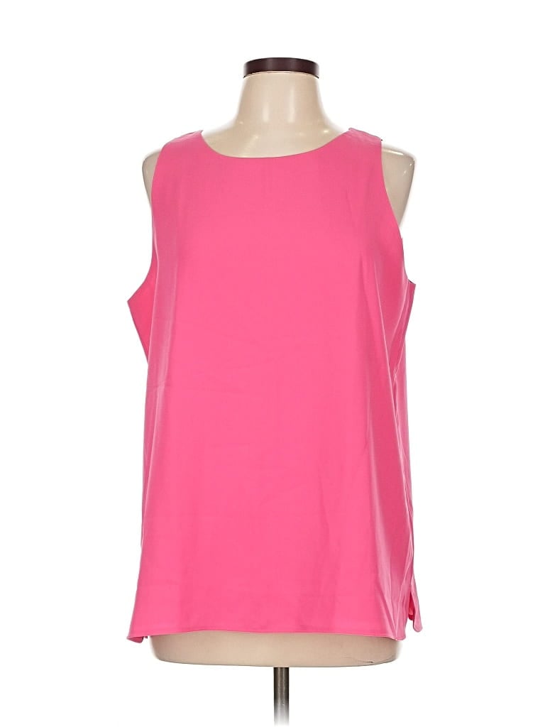 Pre-owned Ann Taylor Loft Sleeveless Blouse In Pink