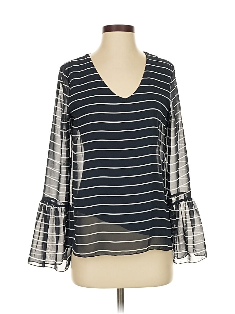 BANANA REPUBLIC Pre-owned Long Sleeve Blouse In Black
