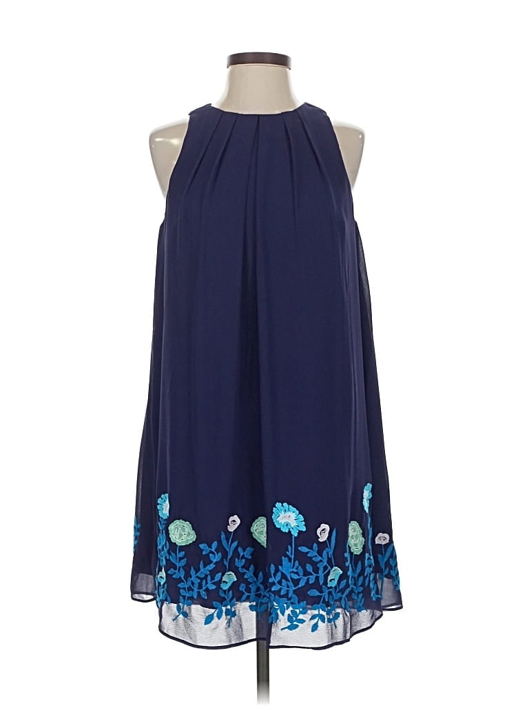 Pre-owned Ann Taylor Loft Outlet Cocktail Dress In Blue