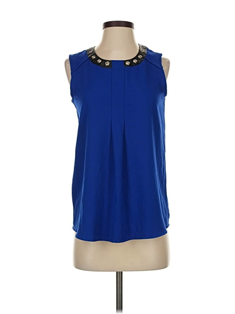 ALFANI Pre-owned Sleeveless Blouse In Blue