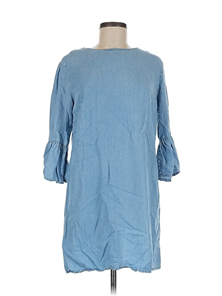 Pre-owned Zara Collection Casual Dress In Blue