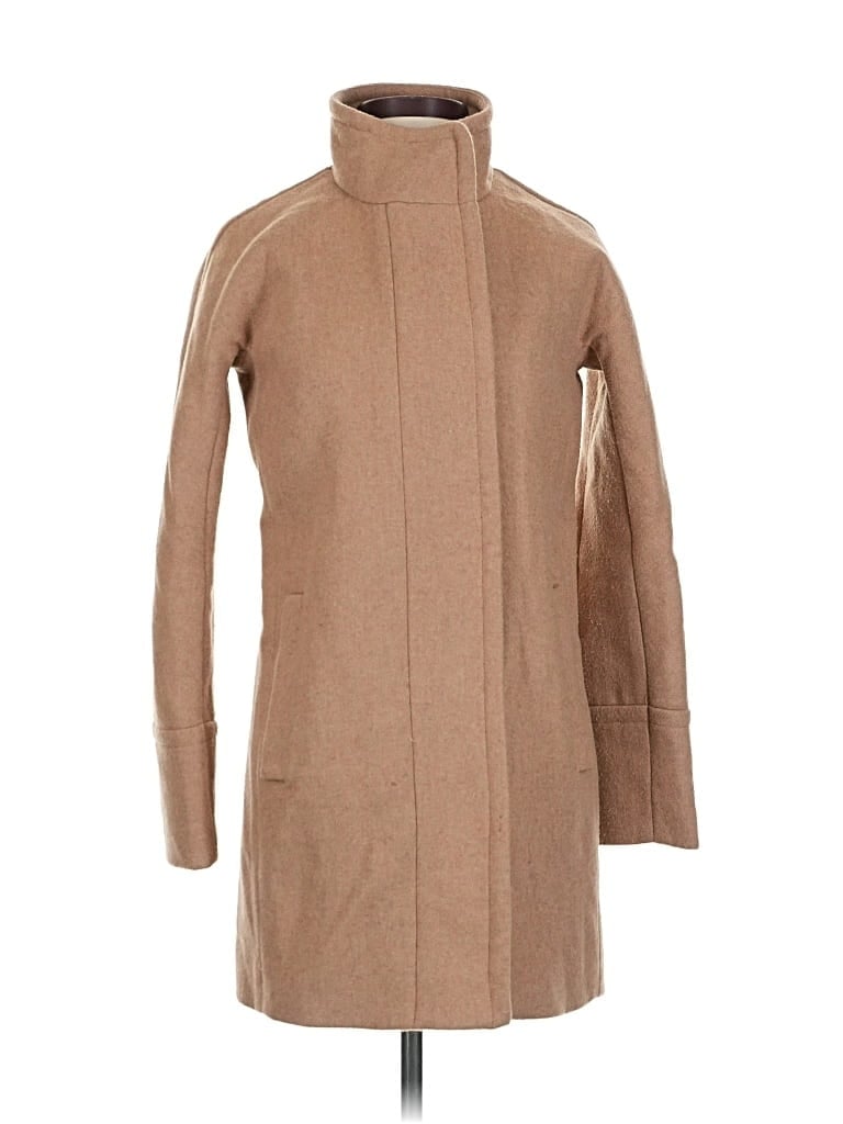 Pre-owned J.crew Factory Store Coat In Brown