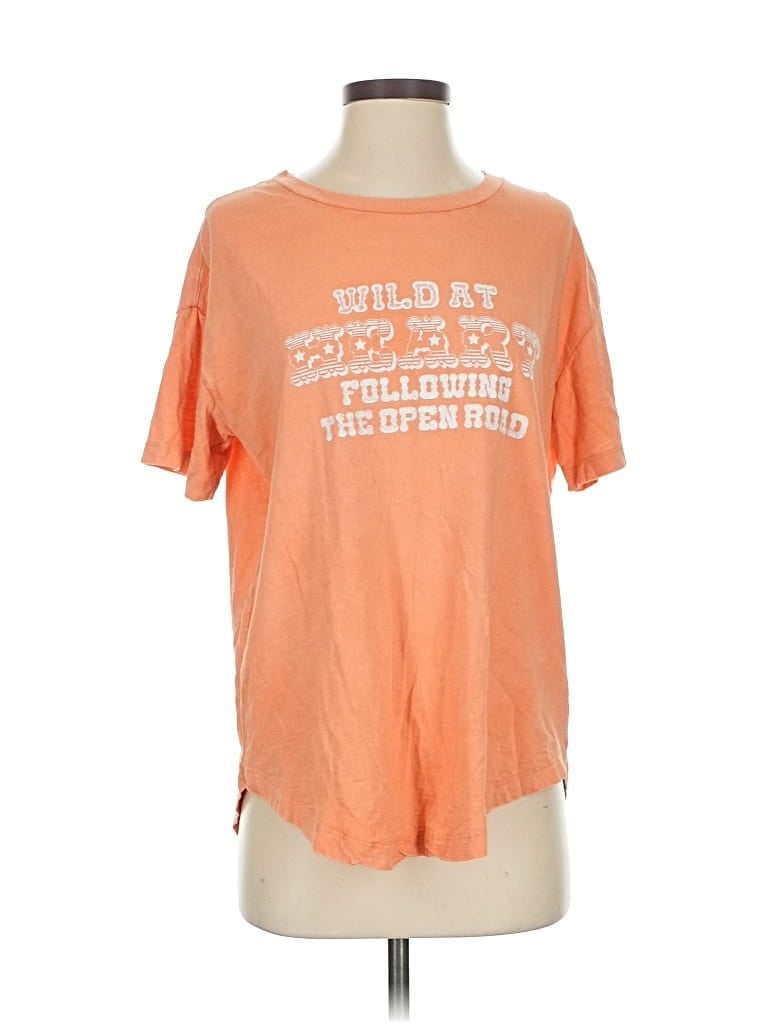 Pre-owned Aerie Short Sleeve T-shirt In Orange