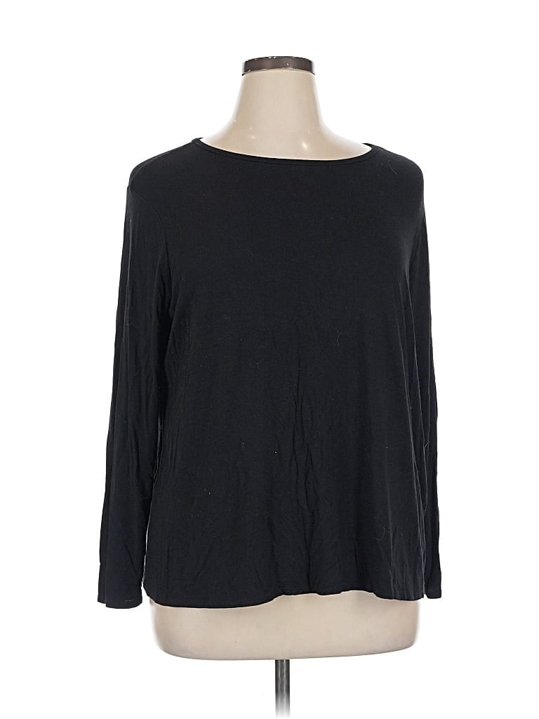 Pre-owned Old Navy 3/4 Sleeve T-shirt In Black