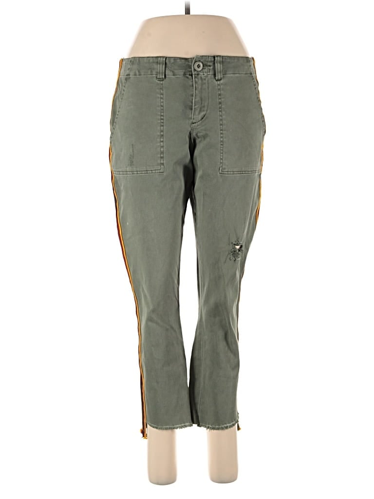 Pre-owned Pam & Gela Cargo Pants In Green