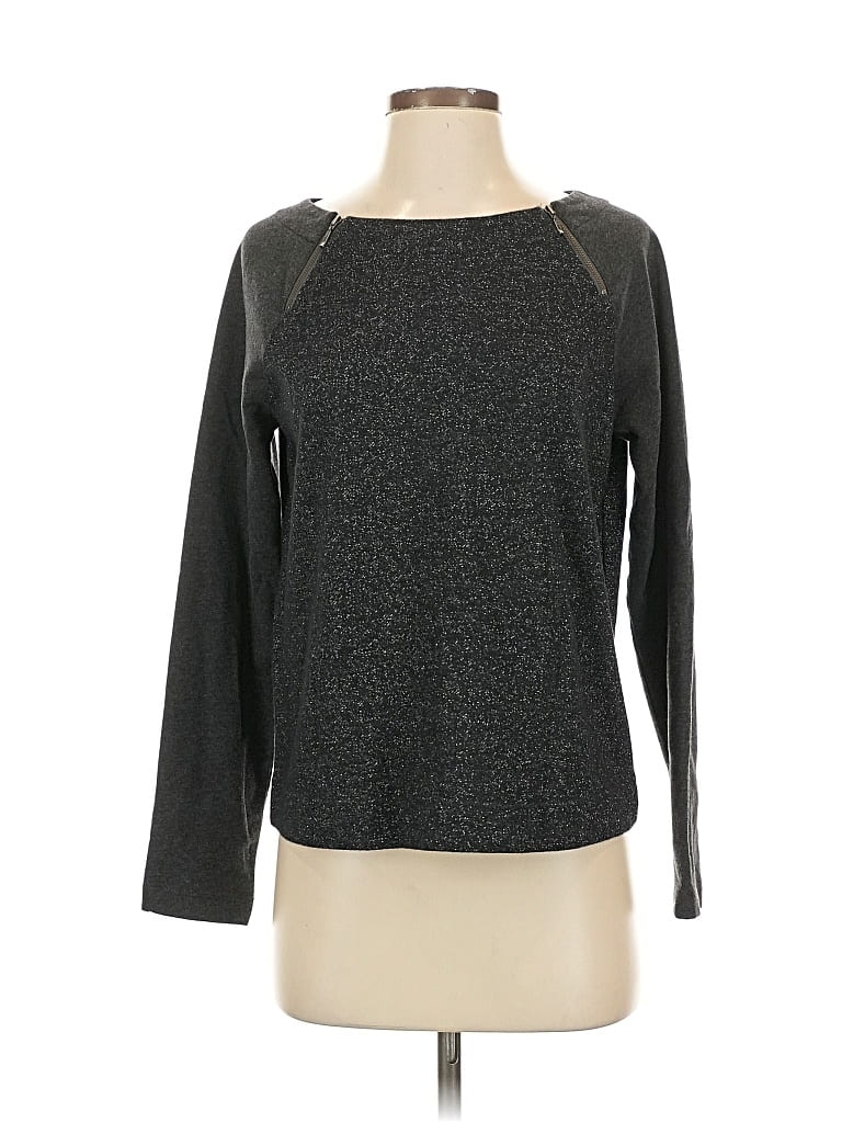 Pre-owned Ann Taylor Loft Pullover Sweater In Gray