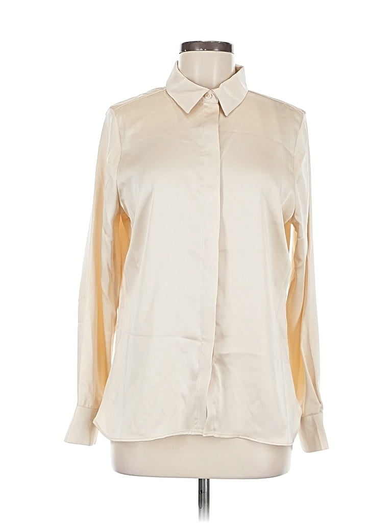 Pre-owned A New Day Long Sleeve Blouse In White