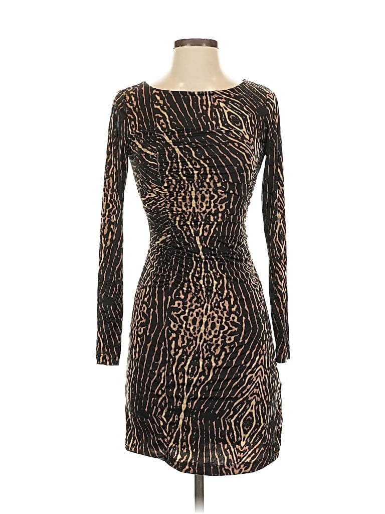 Pre-owned Kenneth Cole New York Cocktail Dress In Brown