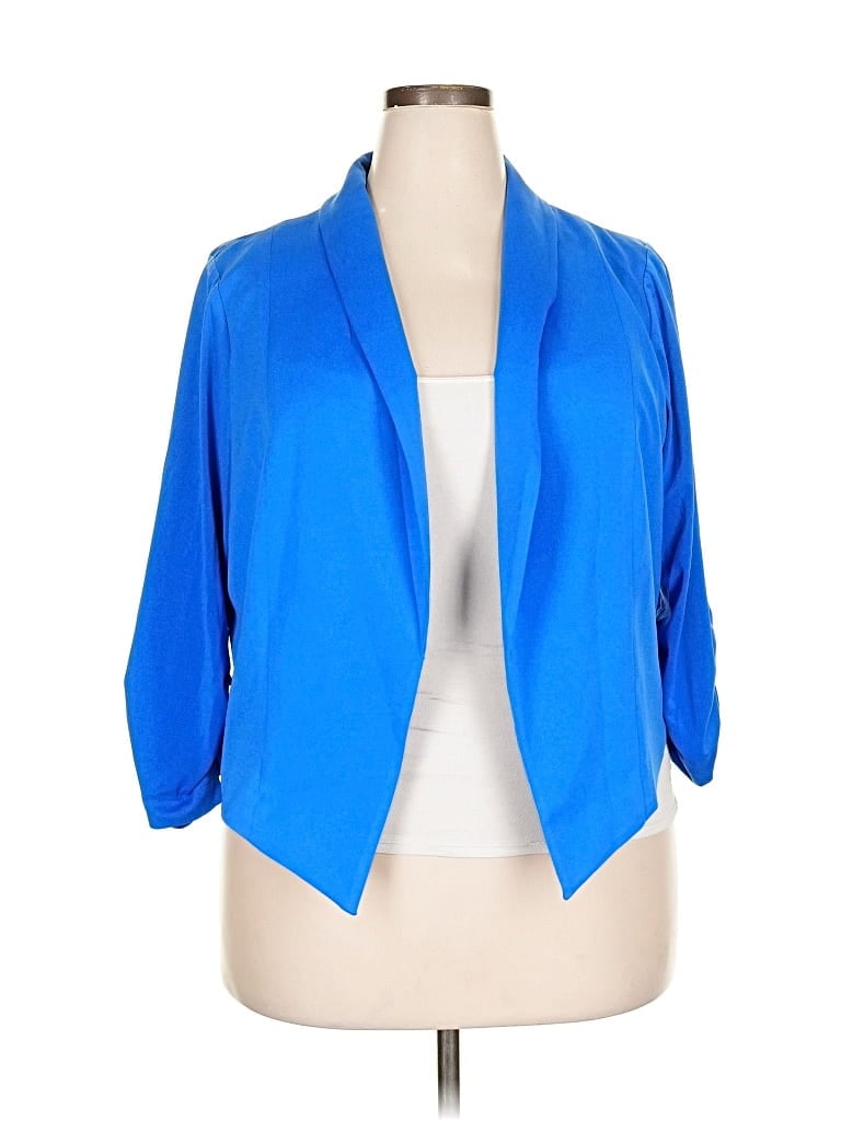 Pre-owned Torrid Blazer Jacket In Blue