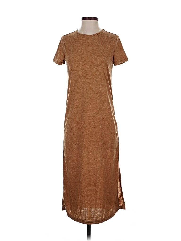 Pre-owned Shein Casual Dress In Brown