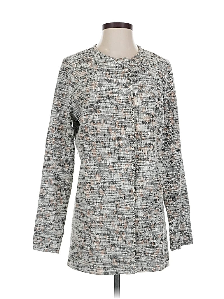 Pre-owned Left Coast By Dolan Cardigan Sweater In Gray