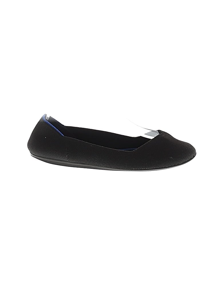 Pre-owned Rothys Flats In Black