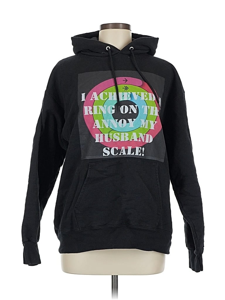 Click to view more detailed imagery on our partner's website Pre-owned Hanes Pullover Hoodie In Black